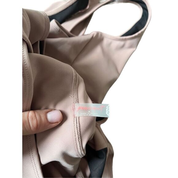 Free People Movement Back It Up Mauve Pink Athleisure Jumpsuit - Picture 5 of 13